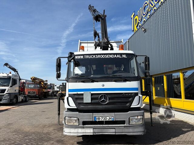 Kipper met kraan Mercedes-Benz Axor + HIAB 088 ES -3 HIDUO + TIPPER + EURO 4