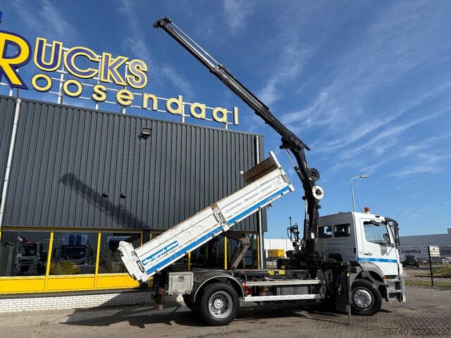Kipper met kraan Mercedes-Benz Axor + HIAB 088 ES -3 HIDUO + TIPPER + EURO 4