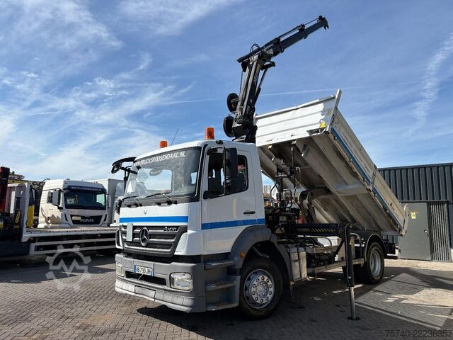 Kraanwagen Mercedes-Benz Axor + HIAB 088 ES -3 HIDUO + TIPPER + MANUAL