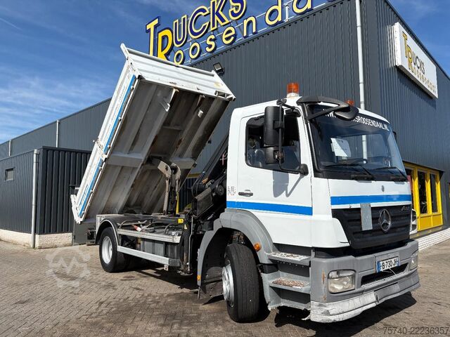 Kraanwagen Mercedes-Benz Axor + HIAB 088 ES -3 HIDUO + TIPPER + MANUAL