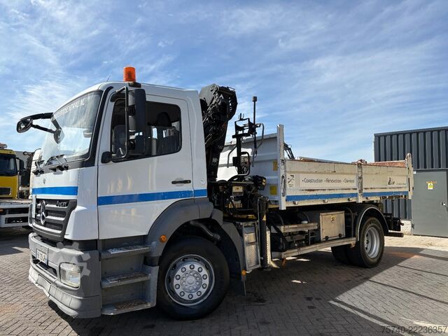 Kraanwagen Mercedes-Benz Axor + HIAB 088 ES -3 HIDUO + TIPPER + MANUAL