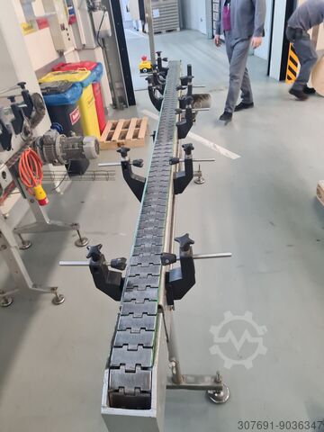 Förderband Transportband Gliederkettenband Kurvenband