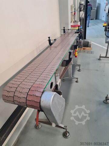 Förderband Transportband Gliederkettenband Kurvenband