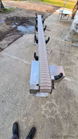 Förderband Transportband Gliederkettenband Kurvenband