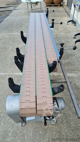 Förderband Transportband Gliederkettenband Kurvenband