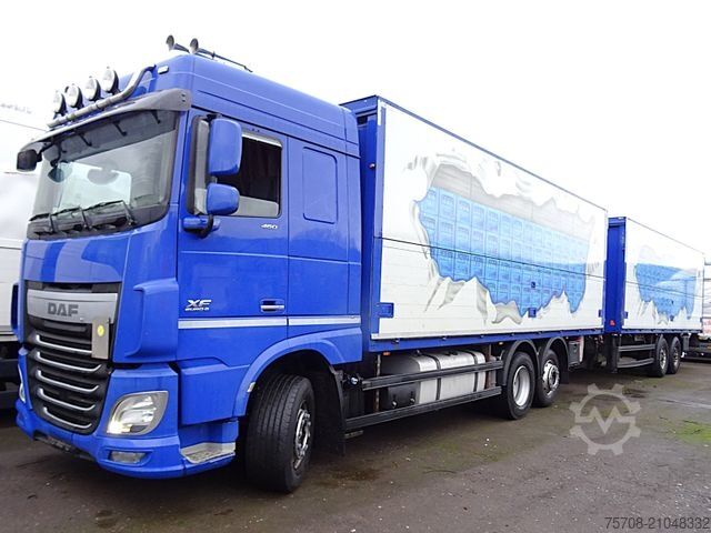 Dryckeslastbil DAF XF 460*kpl Zug*2x 7,7m Schwenkwand*2x LBW*MX Ret