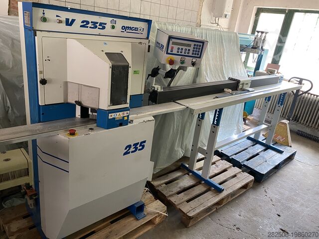Dubbele afkortzaag OMGA V235 double-saw for frames, slats