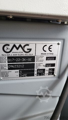 Nieuwe snijmolen! CMG Granulators G17-22-3K-SE