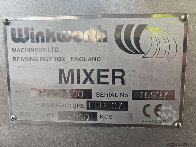 Gebruikte Winkworth PV3000 3.000 liter roestvrijstalen procesvat WINKWORTH PV3000