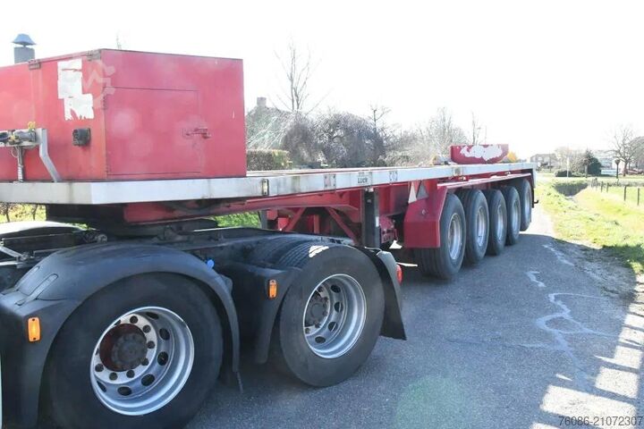 Platte bak Lueck SPR75 5  5 achse BALLAST TRAILER 3x STEERAXLE!!