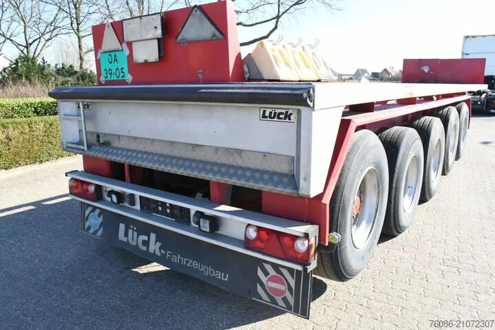 Platte bak Lueck SPR75 5  5 achse BALLAST TRAILER 3x STEERAXLE!!