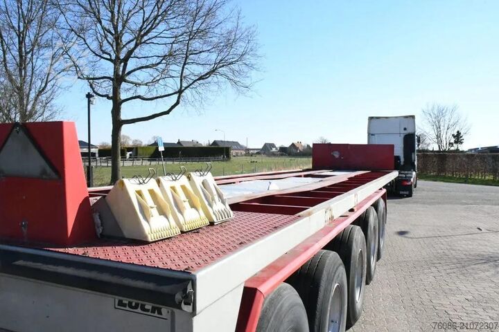 Platte bak Lueck SPR75 5  5 achse BALLAST TRAILER 3x STEERAXLE!!