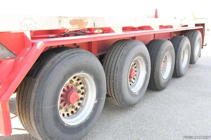 Platte bak Lueck SPR75 5  5 achse BALLAST TRAILER 3x STEERAXLE!!