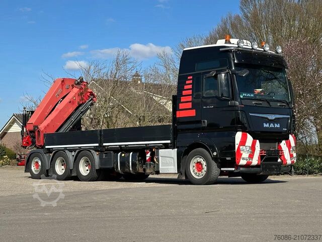 Kraanwagen MAN TGX 35.480!!8x4 TRIPLE!!HIAB 62tm!!CRANE/GRUE!!...