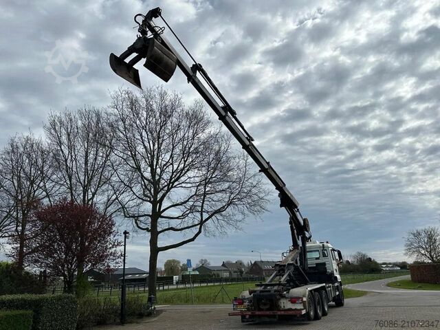 Containertransport (haakarmsysteem) MAN TGS 35.400 8X4  !!TRIPLE!!  24tm KRAAN/HAAKARM!...