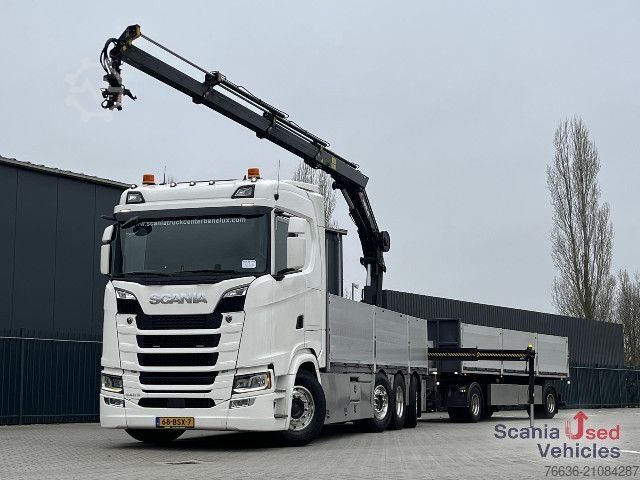 Speciale doeleinden vrachtwagen Scania S 540 B8x2/*6NB HIAB X-HIPRO 232+GS MEPPEL TRAILER