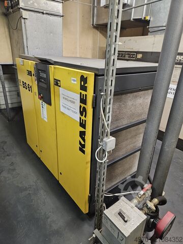 Schroefcompressor 37 kW 6,1 m³/min KAESER BS61 37kw 6,1m3/min 7,5bar. 