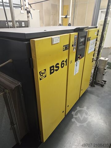 Schroefcompressor 37 kW 6,1 m³/min KAESER BS61 37kw 6,1m3/min 7,5bar. 