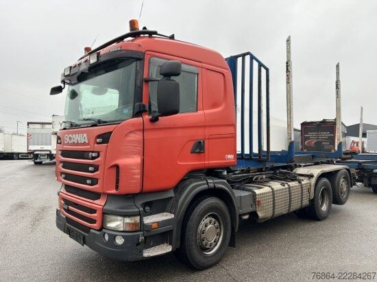 Kipper LKW SCANIA R440 6X2 ABROLLER, SCHALTER ,RETARDER, E5, LENK,LIFT HYVA LIFT, OHNE AUFBAU