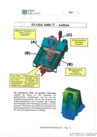 Universellt bearbetningscenter MANDELLI Spark 1600 AT,A70/1400