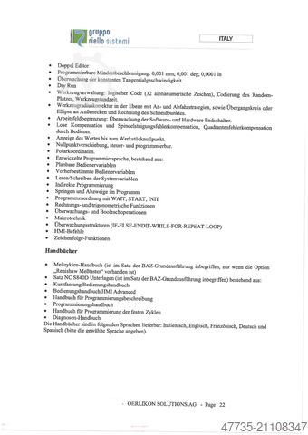 Universellt bearbetningscenter MANDELLI Spark 1600 AT,A70/1400