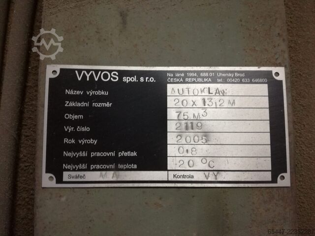 Autoclave para madera VYVOS - 75 m³ VYVOS 75m3