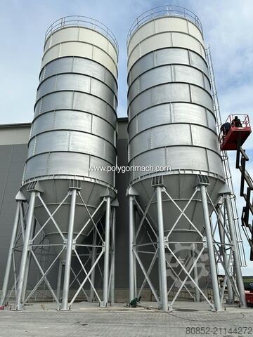 Concrete machine Polygonmach 500Tons capacity cement silo bolted type