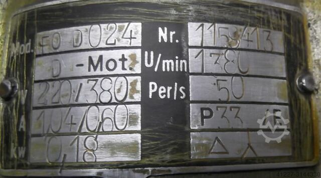 Silnik przekładniowy 0,18 kW 20 obr. Stephan Werke FOD024