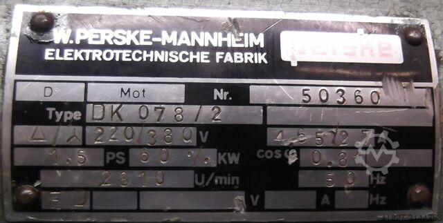 Motor elétrico 1,1 kW 2810 Rpm Perske DK078/2