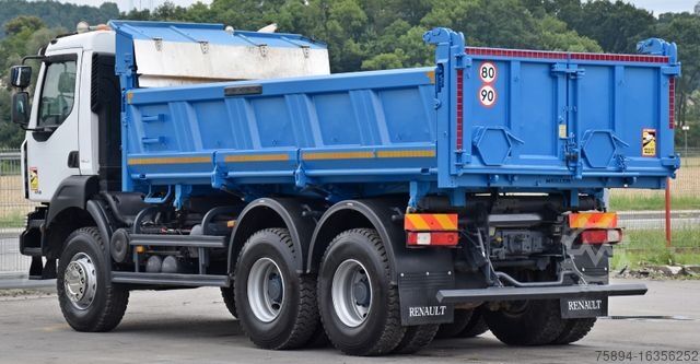 Sklápěcí vůz RENAULT KERAX 410* KIPPER 5,20 m + BORDMATIC / 6x4