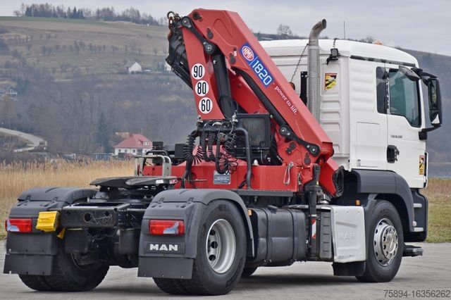Jeřáb na nákladním automobilu MAN TGS 18.500 Sattelzugmaschine + KRAN /FUNK