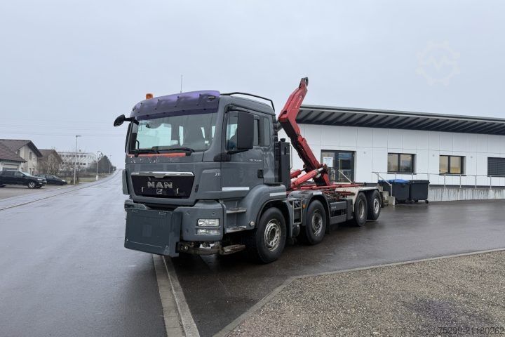 Hákový nosič kontejnerů MAN TGS 35.440 8x2 Stummer / Swiss-Vehicle