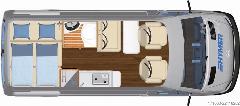 Autocaravana HYMER/ERIBA Free S 600 AHK, ACC, DIESELHZG, SCHLAFDACH