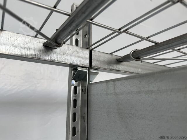 High-bay warehouse shelving META CLIP / Regallänge: 2,15 lfm. Abm.: 2.000 x 835mm/ Gitterrostboden