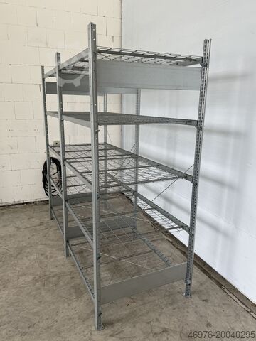 High-bay warehouse shelving META CLIP / Regallänge: 2,15 lfm. Abm.: 2.000 x 835mm/ Gitterrostboden