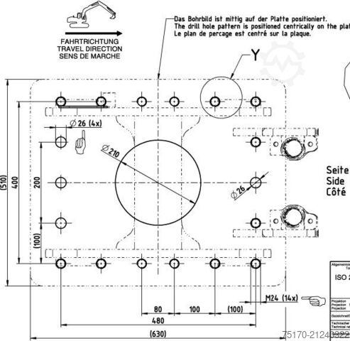 Quick-change unit Liebherr Likufix SW33 Adapterplatte / NEU lagernd WESTTECH