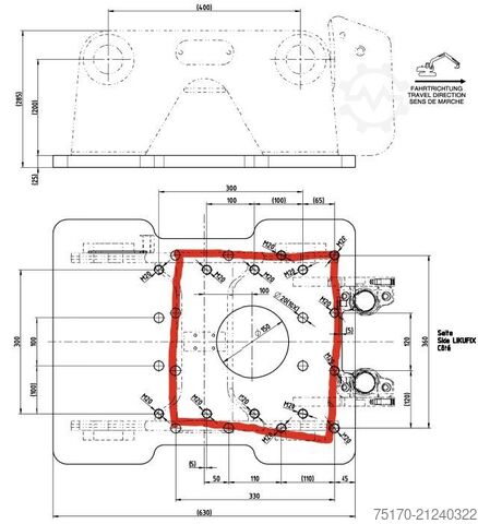 Quick-change unit Liebherr Likufix SW33 Adapterplatte / NEU lagernd WESTTECH