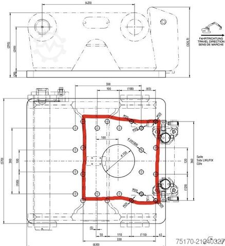 Quick-change unit Liebherr Likufix SW48 Adapterplatte NEU lagernd / WESTTECH