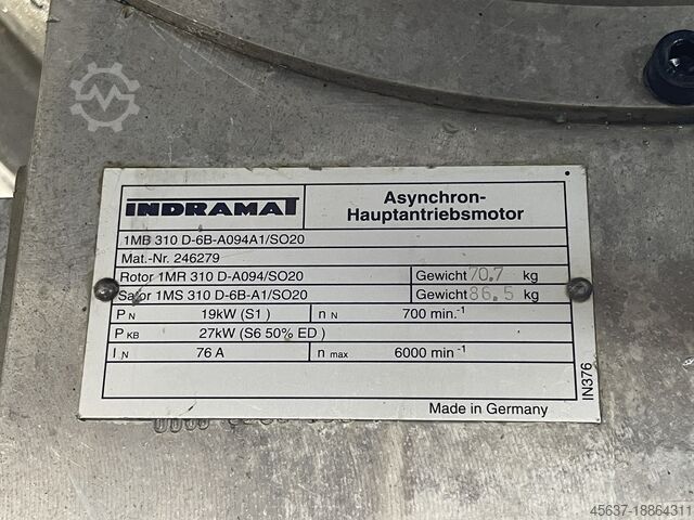 Motor spindel Indramat 1MB 310 D-6DB-A094A1/SO20 Spind 1MB 310 D-6DB-A094A1/SO20
