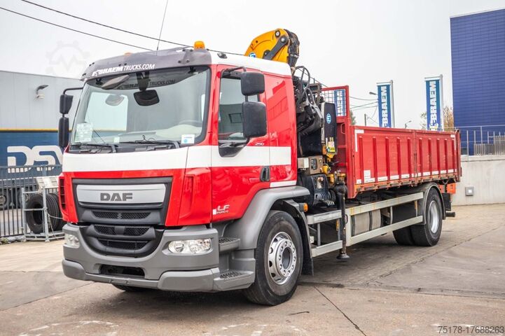 Kipper met kraan DAF LF 250 - EFFER 145