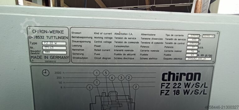 Vertikales Bearbeitungszentrum CHIRON FZ 22 W