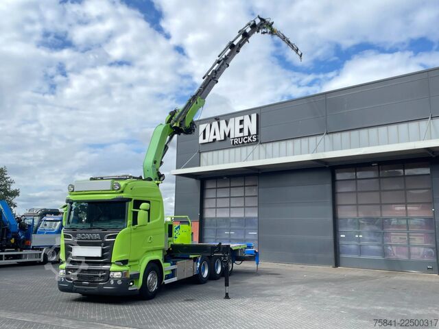 Crane truck Scania R520 R520 V8 LB 8x4*4HNB Effer 525 / 6S + JIB 6...
