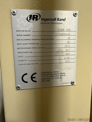 20 Fuß. Container mit 2 Schraubenkompressoren Ingersoll-Rand R30N-A10