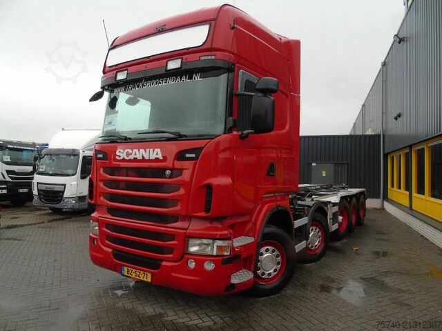 Containertransport (kabelsysteem) Scania R480 +10X2  + VBG CABLE 30TON