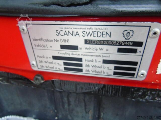 Containertransport (kabelsysteem) Scania R480 +10X2  + VBG CABLE 30TON
