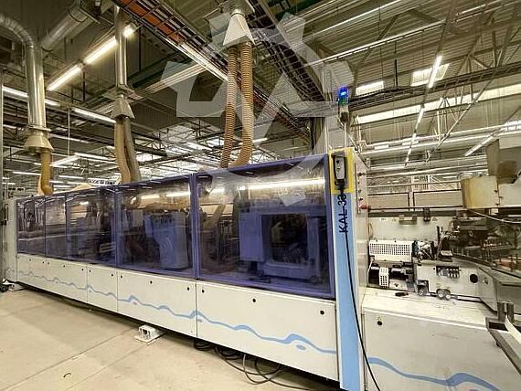 Automatic edge banding line with 4 machines HOMAG KAL Profi 330+KAL Profi 370+Profi TBL100