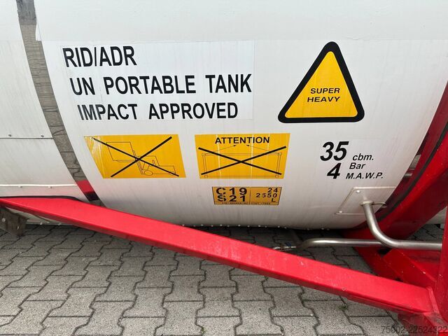 Tankcontainer CIMC 34.820L / 1-comp. / 4 BAFFLES / 20FT swapbody /...