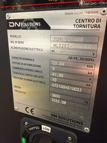 CNC lathe DOOSAN DN Solutions Puma GT2100