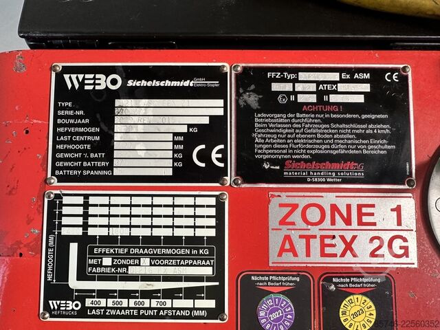 D 1216 ASM * Atex EX * 2G / Z1 * Baterie NOUĂ!! SICHELSCHMIDT D 1216 ASM * Atex EX  * 2G / Z1 * NEW battery !!