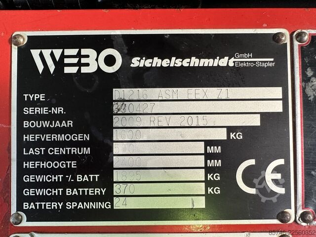 D 1216 ASM * Atex EX * 2G / Z1 * Baterie NOUĂ!! SICHELSCHMIDT D 1216 ASM * Atex EX  * 2G / Z1 * NEW battery !!